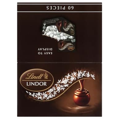 Lindt LINDOR 60% Dark Chocolate Truffles, Dark Chocolate Candy with Smooth, Melting Truffle Center, 25.4 oz., 60 Count - Image 8