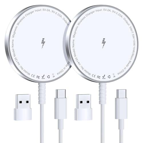 for MagSafe Charger: Magnetic Wireless Charging Pad for iPhone 17 16 15 14 13 12 Series & AirPods 4-2 Pro, Strong Magnet, Aluminum Alloy, USB-C/A Ports, Ultra-Thin & Portable, Ideal for Desk & Bedside - Image 1