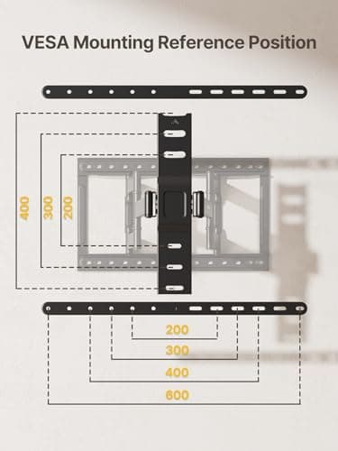 monTEK Ultra Slim TV Wall Mount for 43-90 Inch TVs | 1.1" Thin Low Profile Full Motion Bracket | Dual Swivel Articulating Arms with Tilt | Max VESA 600x400mm | Holds 132lbs | Fits 16"/18" Studs - Image 9