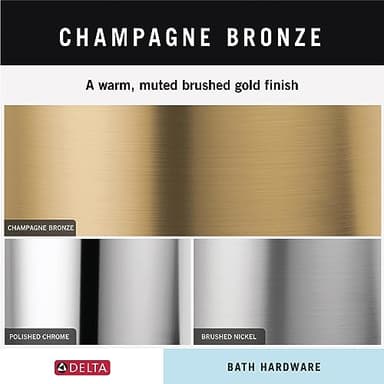 Delta Faucet 79446-CZ Linden Towel Ring, Champagne Bronze - Image 4
