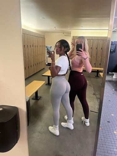 AUROLA Intensify Workout Leggings for Women Seamless Scrunch Tights Tummy Control Gym Fitness Girl Sport Active Yoga Pants (S, Raindrops) - Image 5