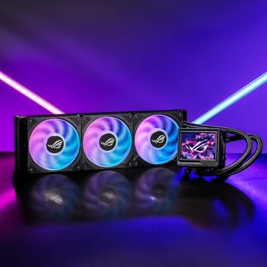 ASUS ROG RYUJIN III 360 ARGB EXTREME all-in-one AIO CPU liquid cooler, AMD Ryzen 9000 & Intel® Core™ Ultra Ready, Asetek Gen8 V2 pump; high airflow static pressure magnetic fans; customizable 3.5" LCD - Image 2