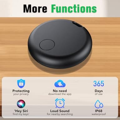 Air Tracker Tags-4 Pack: Smart Bluetooth Tracker, Item Finder Works with Apple Find My (iOS Only) App, Trakcer Tag Locator for Keys, Luggage, Satchel, Backpack etc. (Not for Android Devices) - Image 8