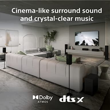 Sony STR-AN1000 7.2 CH Surround Sound Home Theater 8K A/V Receiver: Dolby Atmos, DTS:X, Digital Cinema Auto Calibration IX, Bluetooth, WiFi, Google Chromecast, Spotify connect, Apple AirPlay, HDMI 2.1 - Image 4