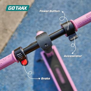 Gotrax GKS Electric Scooter, Kick-Start Boost and Gravity Sensor Kids Electric Scooter, 6" Wheels UL Certificated E Scooter for Kids Age of 6-12 (Oil Pink) - Image 4