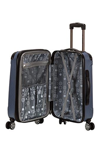 Rockland London Hardside Expandable Luggage with Spinner Wheels, Blue, Carry-On 20-Inch - Image 6