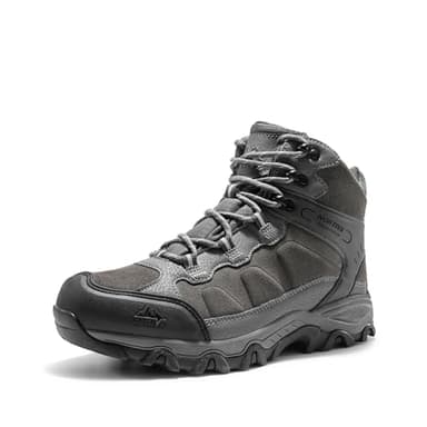 NORTIV 8 Men's Waterproof Hiking Boots Outdoor Mid Trekking Lightweight Mountaineering Shoes Paladin,Size 10,Dark Grey,JS19004M - Image 1