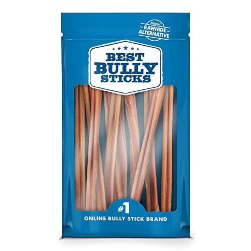 Best Bully Sticks 12 Inch Bully Sticks for Dogs - 10 Count (Pack of 1) - Natural, Easily Digestible, 100% Grass-Fed Beef, Grain and Rawhide Free - Image 1