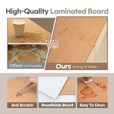 HOMEDANT House 5-Tier Laminated Metal Shelving Unit Adjustable Storage Utility Rack Heavy Duty Shelves Organization Multipurpose Shelf Kitchen Garage Pantry Closet 1Pack - Image 3