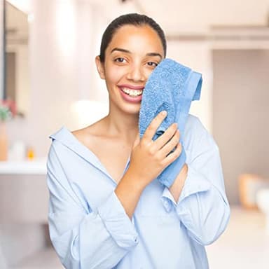 QUBA LINEN 100% Cotton Washcloth Set – Soft, Absorbent Face Towels for Bathroom & Gym Use – Reusable, Durable & Machine Washable Wash Cloths - Multi-Color, 12x12 Inches, Pack of 24 - Image 3
