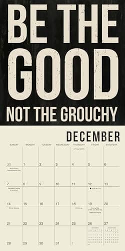 Words to Live By 2025 Mini Calendar — Primitives by Kathy, 7" x 7" - Image 5