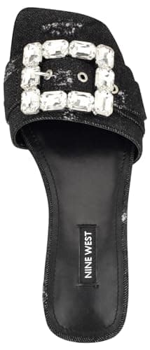 Nine West Women's Matter7 Sandal, Black Denim 007, 5.5 - Image 2