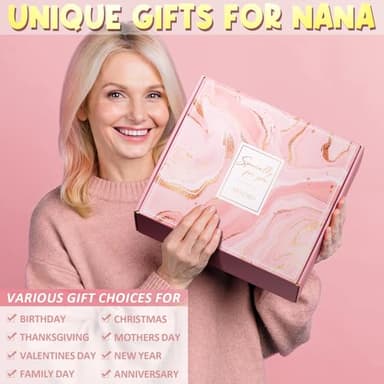 Grandma Mothers Day Gifts for Nana Grandma from Granddaughter Grandchildren Grandkids, Unique Mimi Birthday Gifts Nana Gift Set for Gigi First Time Grandmother, Best Grandmother Gift w/Canvas Tote Bag - Image 3