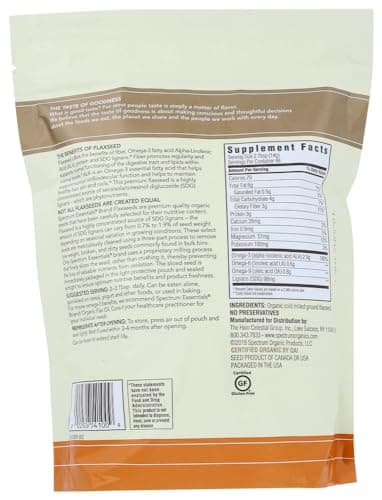 Spectrum Organic Ground Flaxseed, 24 Oz Bag - Image 3