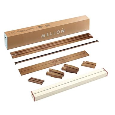 Mellow Naturalista Classic - 12 Inch Solid Wood Platform Bed with Wooden Slats, No Box Spring Needed, Easy Assembly, King, Natural Pine - Image 10