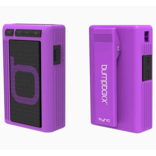 Bumpboxx Wireless Bluetooth Speaker | Electric Purple | Retro Pager Beeper | Outdoor Portable Bluetooth Speaker | MP3 Player | LED Flashlight | Waterproof Speaker | Weighs 3.2oz (Renewed) - Image 1