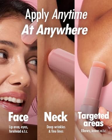 KAHI Wrinkle Bounce Multi Balm - REFILLABLE EDITION | All-in-One Hydrating Lip Balm Eye Cream Neck Cream Make Up Base & Face Mist Moisture Balm Stick | Daily Face Moisturizer Stick (0.32 oz) - Image 7