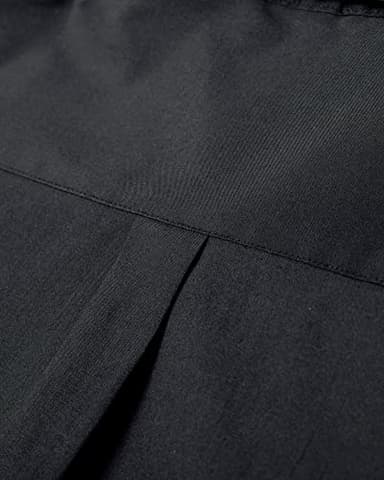Alimens & Gentle Mens Solid Oxford Shirt Long Sleeve Dress Shirt Work Casual Button Down Shirts with Pocket Black - Image 3