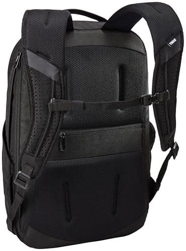 Thule Accent Laptop Backpack New - Fits MacBook - Hardshell Protective Compartment - Quick Access Front Pocket - Side Zipper Pocket - 100% Recycled Fabric - Hidden Back Pocket - Image 4
