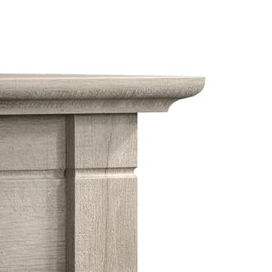 Bush Home End Table with Drawer, Nightstand with Storage, Living Room and Bedroom Furniture, Key West Collection, Washed Gray - Image 8