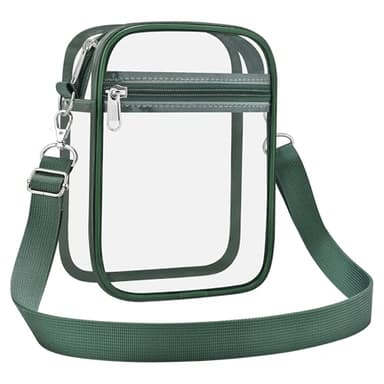 USPECLARE Clear Purse Stadium Transparent Messenger Bag Stadium Approved for Men and Women Clear CrossBody Bag - Image 7