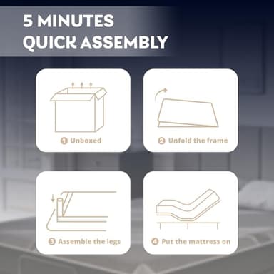 Dyonery Twin XL Adjustable Bed Base Frame with Wireless Remote + 12 Inch Twin XL Gel Memory Foam Mattress Bed in a Box, Head and Foot Incline, Zero Gravity, Fiberglass Free, 80" × 38" - Image 8