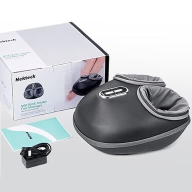 Nekteck Shiatsu Foot Massager with Heat, FSA Eligible Deep Kneading Therapy Air Compression, HSA Feet Massage Improve Blood Circulation Foot Wellness Soothing Pain Relief, Relax for Home Office Use - Image 9