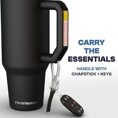 Frost Buddy Thicc Buddy - 40 oz Stainless Steel Vacuum Insulated Tumbler with Lid and Straw for Water - Travel Mug Cupholder Friendly - Gifts for Women Men Him Her (Aquamarine) - Image 2