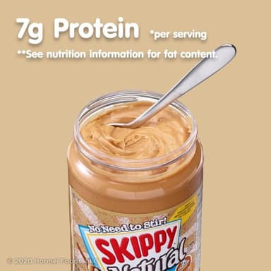 SKIPPY Natural Peanut Butter Spread, Creamy, 7 g protein per serving, 15 oz. (12 Pack) - Image 5