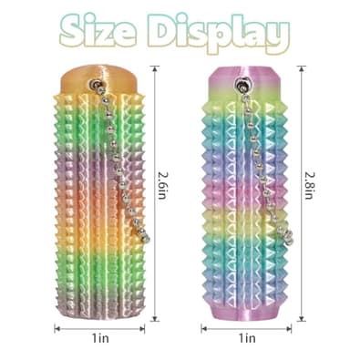 XNJAMG Little Ouchies Fidget Toys,Pain Stim Fidget Toy Reduce Stress for Adults,Anxiety Relief Pain Stim,Spiky Fidget Keychain for Anxiety,Sensory Toys,Novelty Gifts for Friends(1PCS/Black) - Image 3