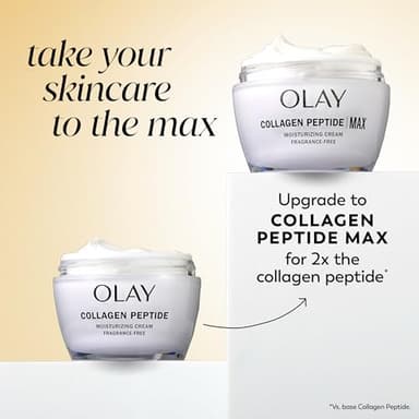 Olay Collagen Peptide Face Moisturizer, Firming Cream for Women, Fragrance-Free, Non-Greasy - Hydrating, Anti-Aging, Anti-Wrinkle, Smooth Fine Lines, Plumping Skin Care - Niacinamide, 1.7 Oz - Image 11