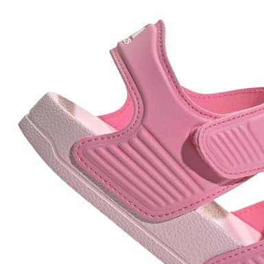 adidas Adilette Slide Sandal, Bliss Pink/White/Clear Pink, 1 US Unisex Little Kid - Image 7