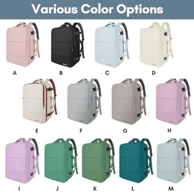 Taygeer Carry on Backpack for Men Women, Luggage Laptop Backpack for Airplane Travel with USB Charging Port, 35L Water Resistant Gym Weekender Bag for College Gift, Peacock Blue - Image 3