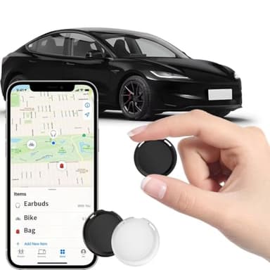 2 Pack GPS Trackers for Vehicles Work with Find My (iOS Only) Real Time Mini Car Item Finder Global Coverage Hidden Car Locator Tracking Device No Monthly Fee or Subscription No SIM Card Required - Image 1