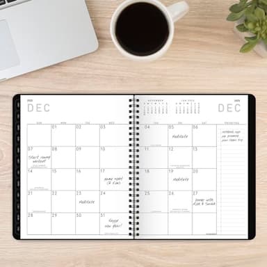 AT-A-GLANCE 2025 Planner, Weekly & Monthly, 7" x 8-3/4", Medium, Contemporary Lite, Black (7054XL0525) - Image 4