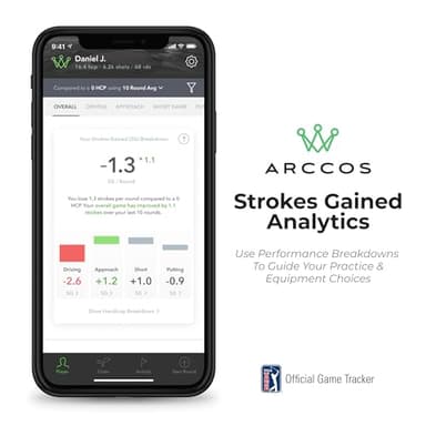 Arccos Smart Sensors: Automatic Golf Game Tracking System, A.I. Powered Caddie, A.I. GPS Rangefinder & Smart Club Distances - Image 6