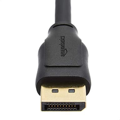Amazon Basics DisplayPort 1.4 Cable, 32.4Gbps High-Speed, 8K@60Hz, 4K@120Hz, Dynamic HDR and 3D, Gold-Plated Plugs, 6 Foot, Black - Image 2