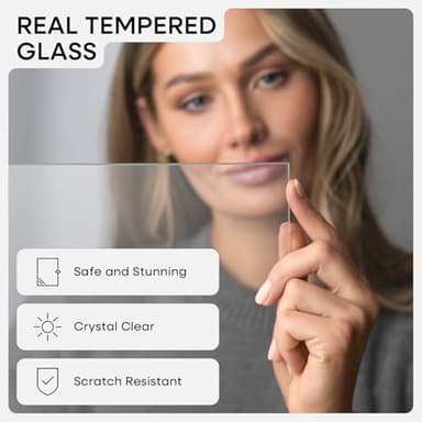 Homeforia Black 12x12 Picture Frames, High End Metal 12 x 12 Square Poster Frame with Mat 10 x 10 Photo, 12x12 Black Frame Matted to 10x10 Print, 12by12 Thin Frames, Tempered Glass, Wall Kit, Set of 1 - Image 5