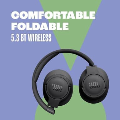 JBL Tune 720BT - Wireless Over-Ear Headphones with JBL Pure Bass Sound, Bluetooth 5.3, Up to 76H Battery Life and Speed Charge, Lightweight, Comfortable and Foldable Design (White - Image 6