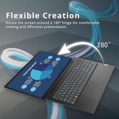 Lenovo 2025 New V15 Business Laptop • Intel Celeron N5100 4-core Processor • 32GB RAM • 1TB SSD • 15.6 FHD (1920x1080) Display • Low-Blue Light • Ethernet RJ-45 • Long Battery Life • Win 11 Pro - Image 4