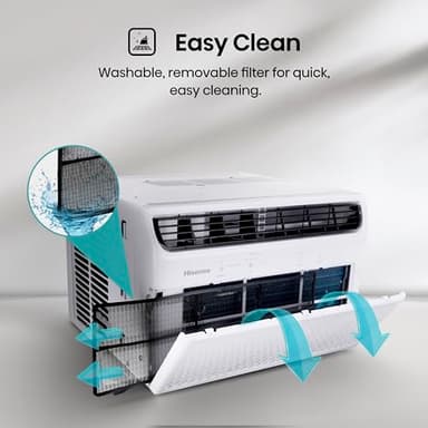 Hisense 12,000 BTU Smart Window Air Conditioner, 3 modes (Cooling, Fan, Dehumidifier), Easy Installation,Ultra Quiet, 2 Years Warranty - Image 7