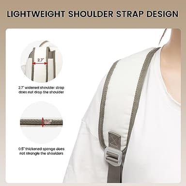 LOVEVOOK School Backpack for Teen Girls, Student Backpack Purse for 14-16 Teenage, Cute Kid Bookbag, Back to School Backpacks Fit 15.6 Inch Laptop, Large College Travel Bag, Beige-khaki - Image 7