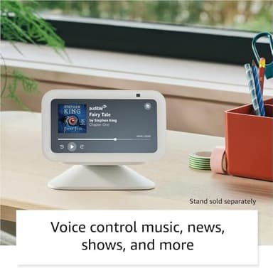 Amazon Echo Show 5 (newest model), Smart display with 2x the bass and clearer sound, Glacier White - Image 3