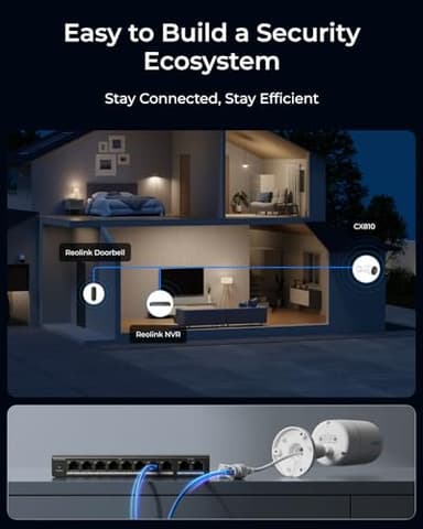 REOLINK CX810 ColorX PoE Camera, 4K UHD, True Color Night Vision, F1.0 Super Aperture, 1/1.8'' Image Sensor, HDR Technology, Person/Animal Detection, Spotlight & Siren Alarm, 2-Way Talk - Image 6