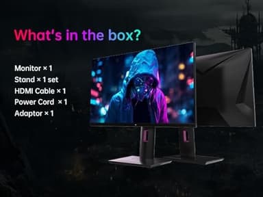 KTC 27'' 240Hz QHD 1440P Gaming Monitor 144Hz 1ms 65W Type C USB DisplayPort HDMI HDR400 Tilt/Height/Pivot/Swivel Fast HVA AdaptiveSync VESA - Image 8