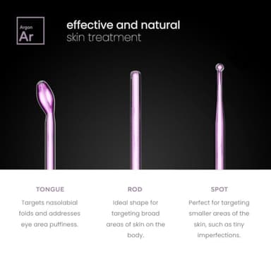 NuDerma Professional Skin Therapy Wand - Portable Skin Therapy Machine with 6 Neon & Argon Wands – Boost Your Skin – Clear Firm & Tighten - Image 3