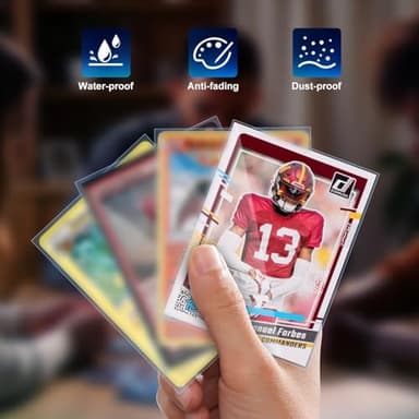 1000ct Card Sleeves for Trading Cards, Clear Penny Sleeves, Baseball Card Sleeve, Soft Sports Card Sleeve, Plastic Card Protector Fit for MTG Game Card Standard Cards - Image 5