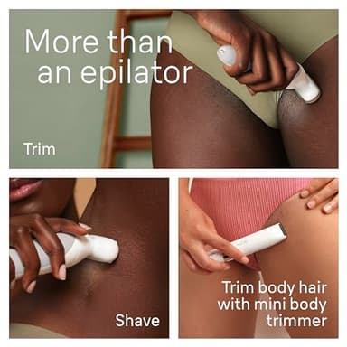 Braun Silk-épil 9 Epilator, Pivoting Head, Wet and Dry, Includes Body Trimmer, Shaver Head and Trimmer Comb,SES9-441 - Image 7