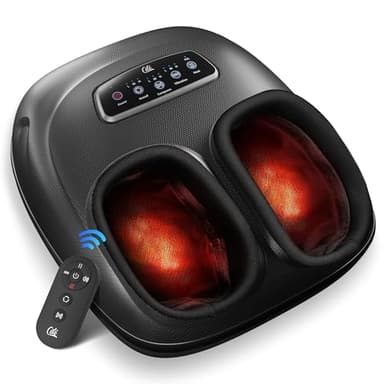 CILI Foot Massager with Heat, 2025 Shiatsu Feet Massage Machine for Plantar Fasciitis Neuropathy Pain Relief, Remote Control Heated Foot Warmer Massager Size 13, Gifts/Presents for Mom, Dad - Image 1