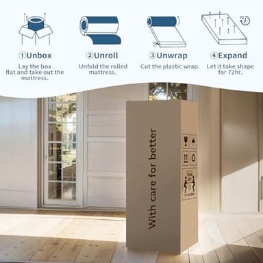 LDLON Full Mattress, 12 Inch Hybrid Memory Foam Mattress in a Box, Pressure Relief, Pocket Springs for Motion Isolation, Medium Firm Support, CertiPUR-US Certified, Fiberglass Free - Image 7